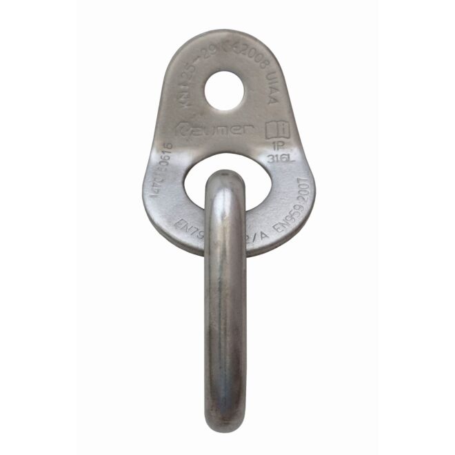 Raumer Placchetta inox Wing 10 + anello parallelo 10 inox