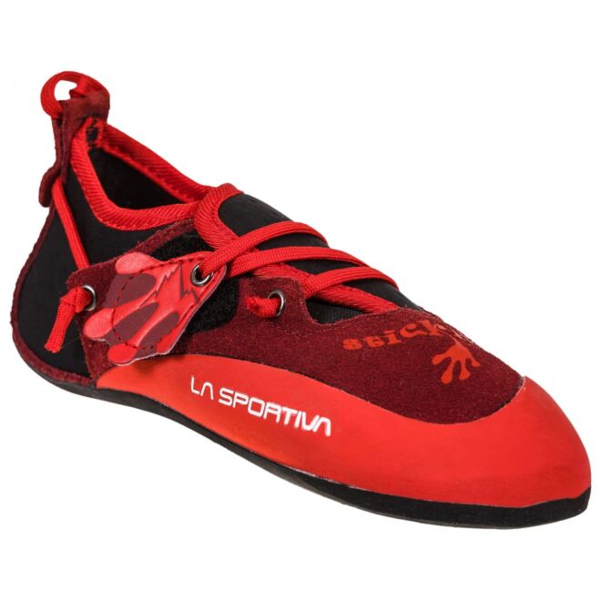 La Sportiva Stickit Chili/Poppy 子供用クライミングシューズ