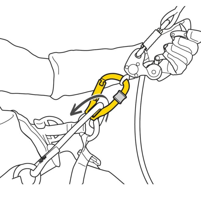 Petzl Rollclip Z Triact-Lock 高所作業用プーリーカラビナ