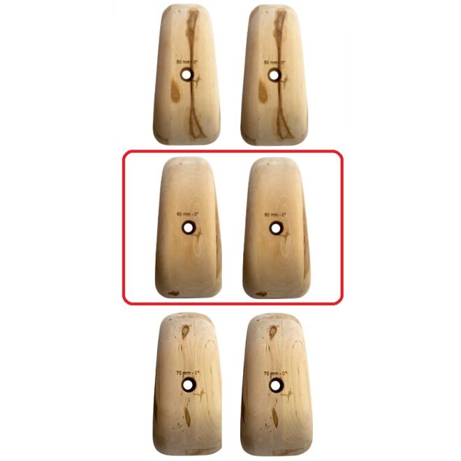 Metolius Wood Grips Pinch 0° セット 6 クライミングホールド