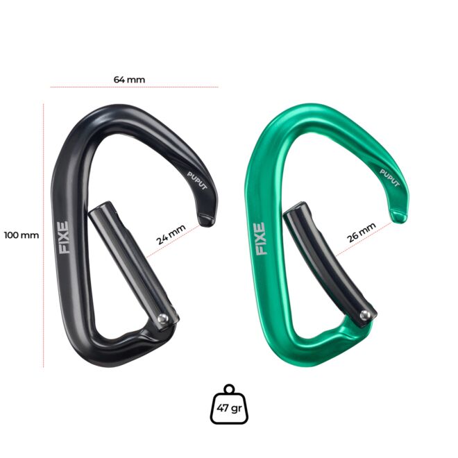 Fixe Pack 4 Puput Wide セット クイックドロー クライミング