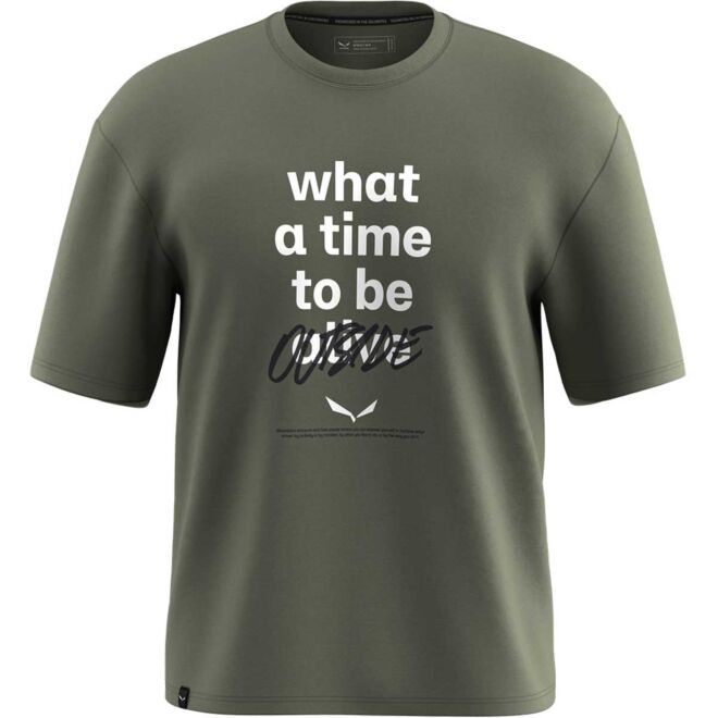 SALEWA Eagle Outside Loose T-Shirt M 男性用Tシャツ