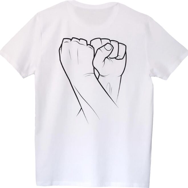 Wide Boyz Double Fist Stack メンズTシャツ